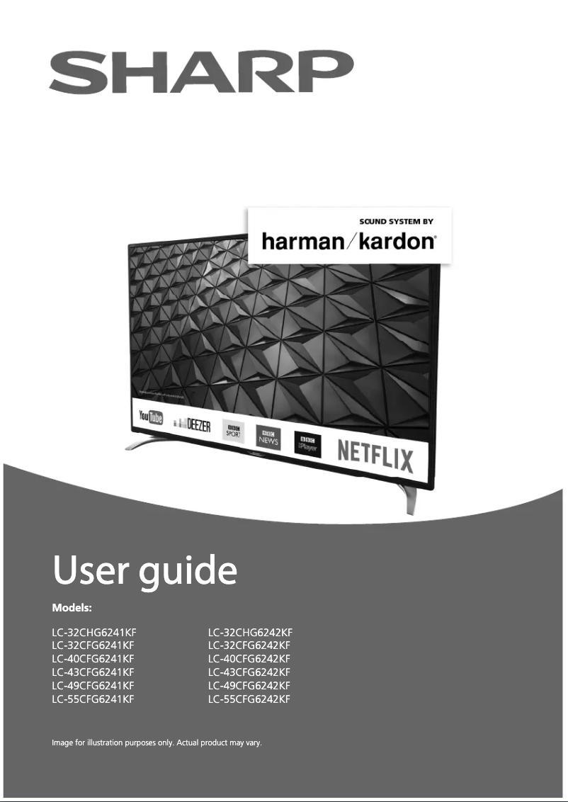 Page 1 de la notice Manuel utilisateur Sharp LC-49CFG6242KF