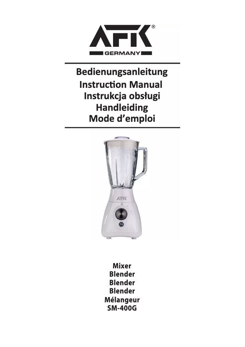 Page 1 de la notice Manuel utilisateur AFK SM-400G