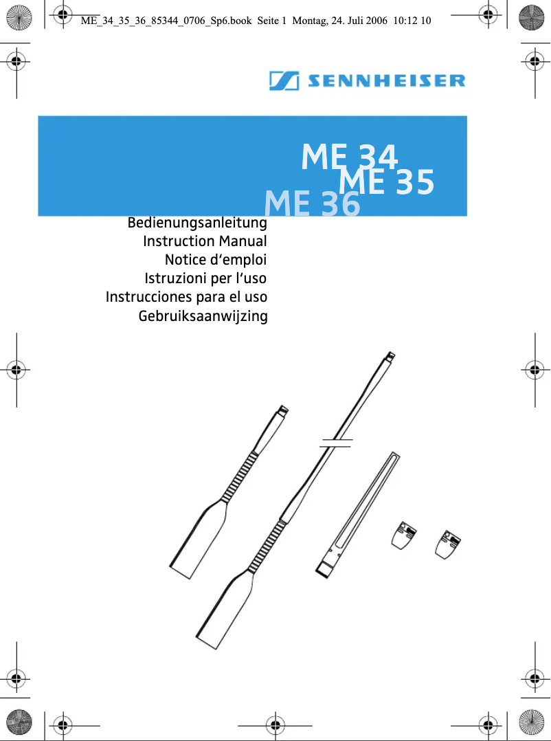 Imagen de la primera página del manual del dispositivo ME 34