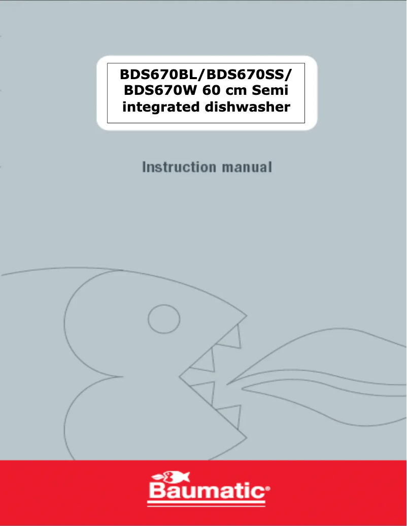 Image de la première page du manuel de l'appareil BDS670SS