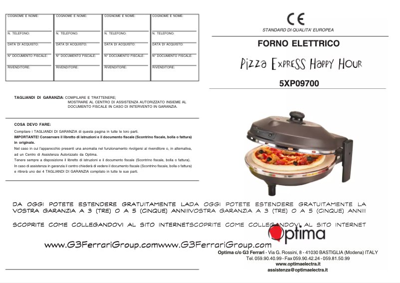 Image de la première page du manuel de l'appareil Happy Hour