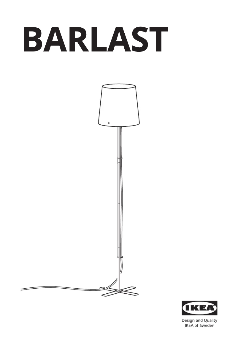 Page 1 de la notice Manuel utilisateur Ikea BARLAST 504.378.10