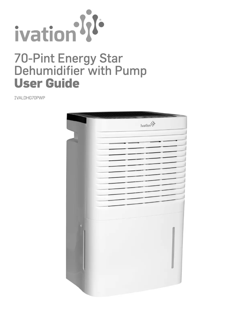 Image de la première page du manuel de l'appareil IVALDHG70P