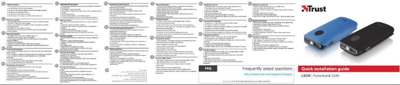 Page 1 de la notice Manuel utilisateur Trust Leon Powerbank 5200