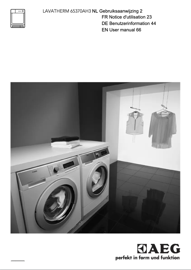 Image de la première page du manuel de l'appareil Lavatherm T65370AH3