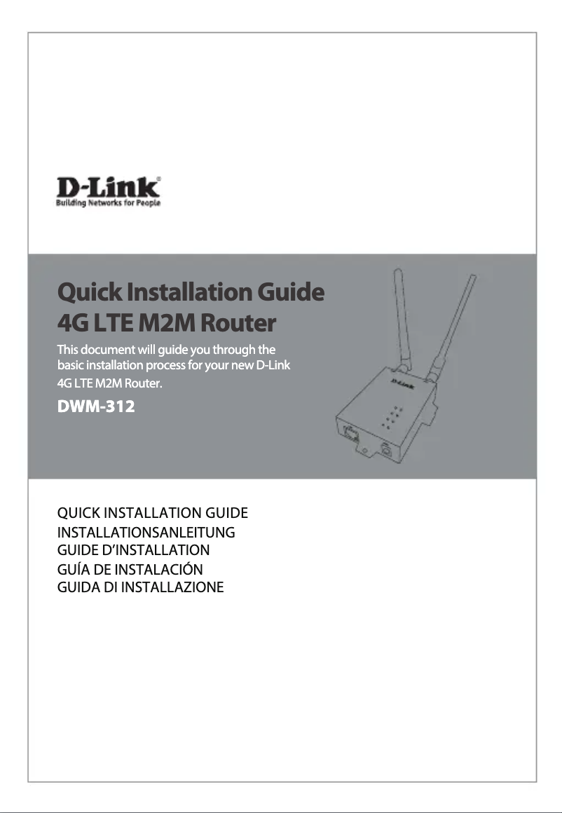 Página 1 del manual Manual de usuario D-Link DWM-312
