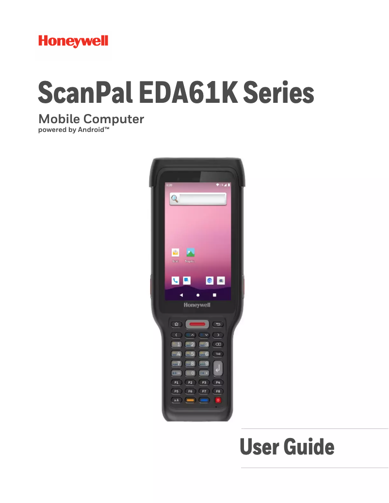 Page 1 de la notice Manuel utilisateur Honeywell ScanPal EDA61K