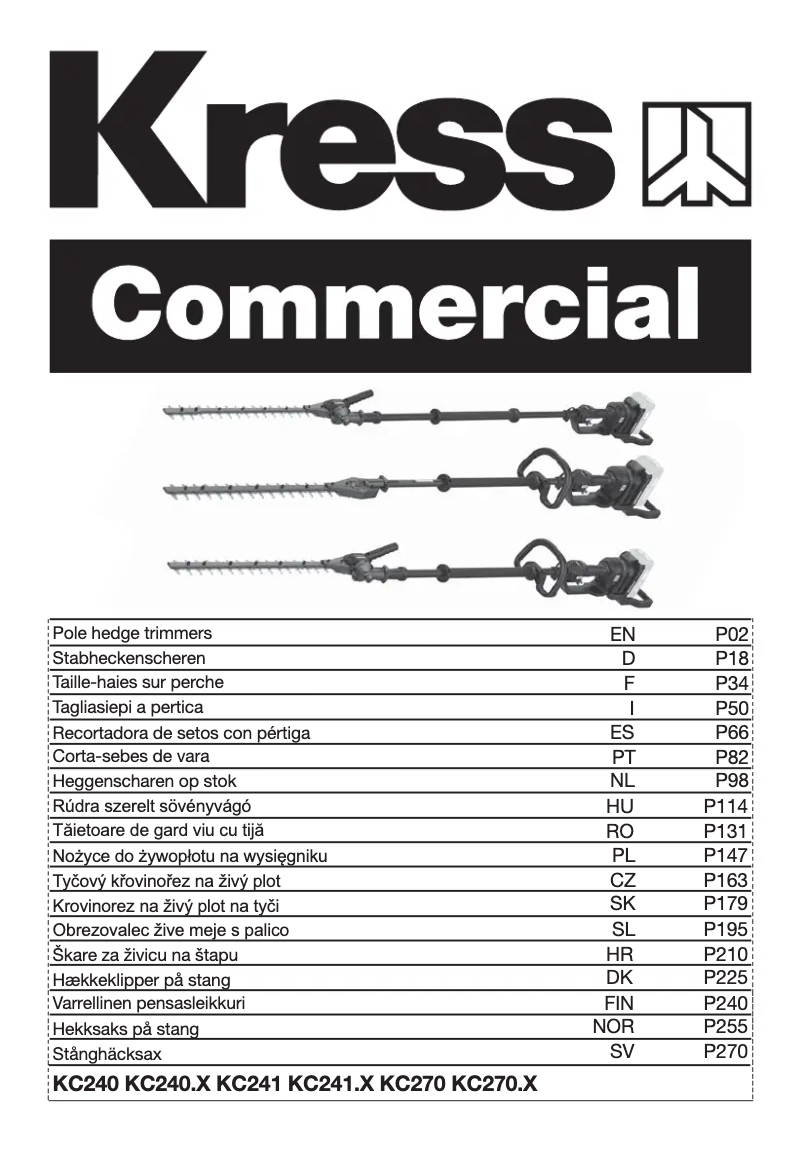 Image de la première page du manuel de l'appareil KC270.9