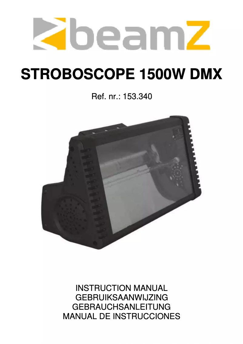 Image de la première page du manuel de l'appareil 153.340