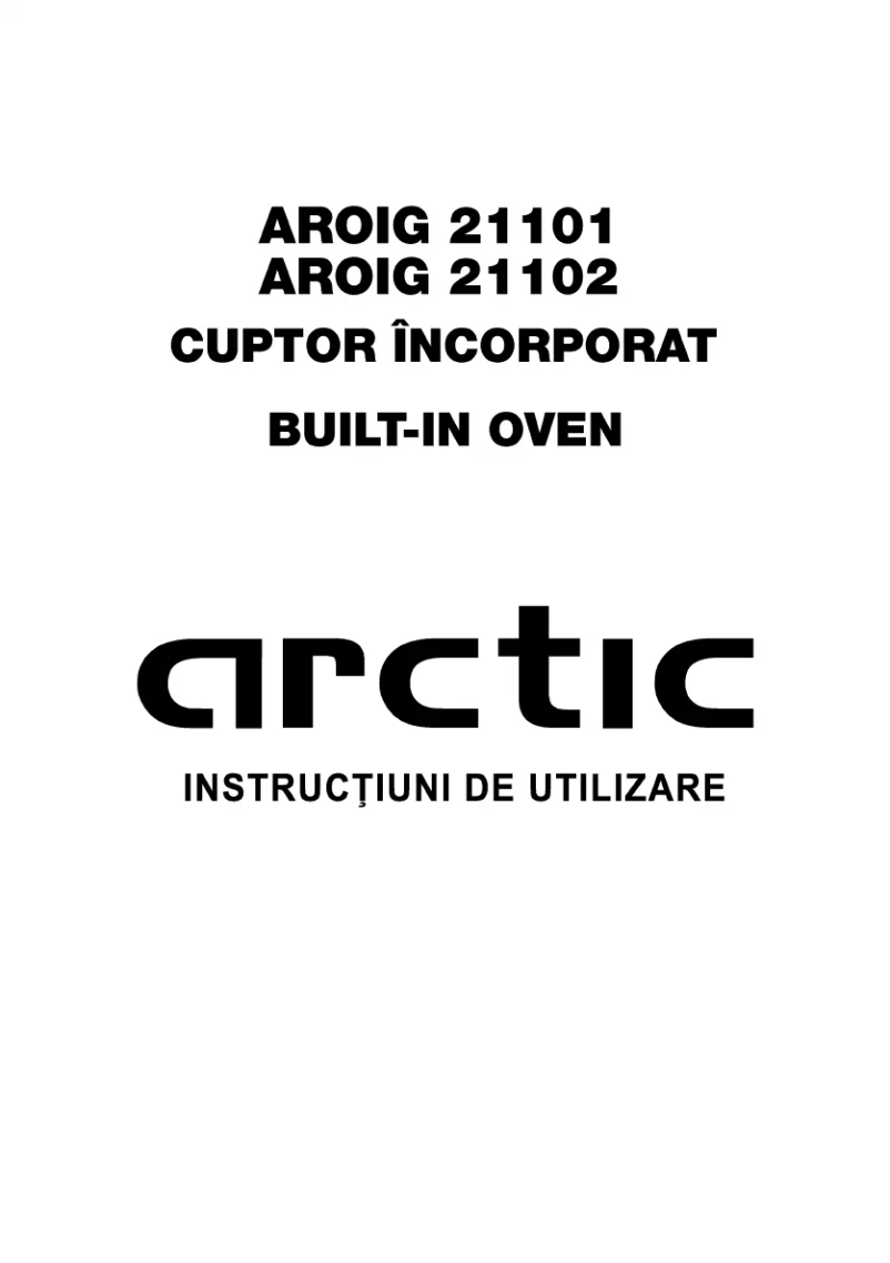 Image de la première page du manuel de l'appareil AROIG 21102