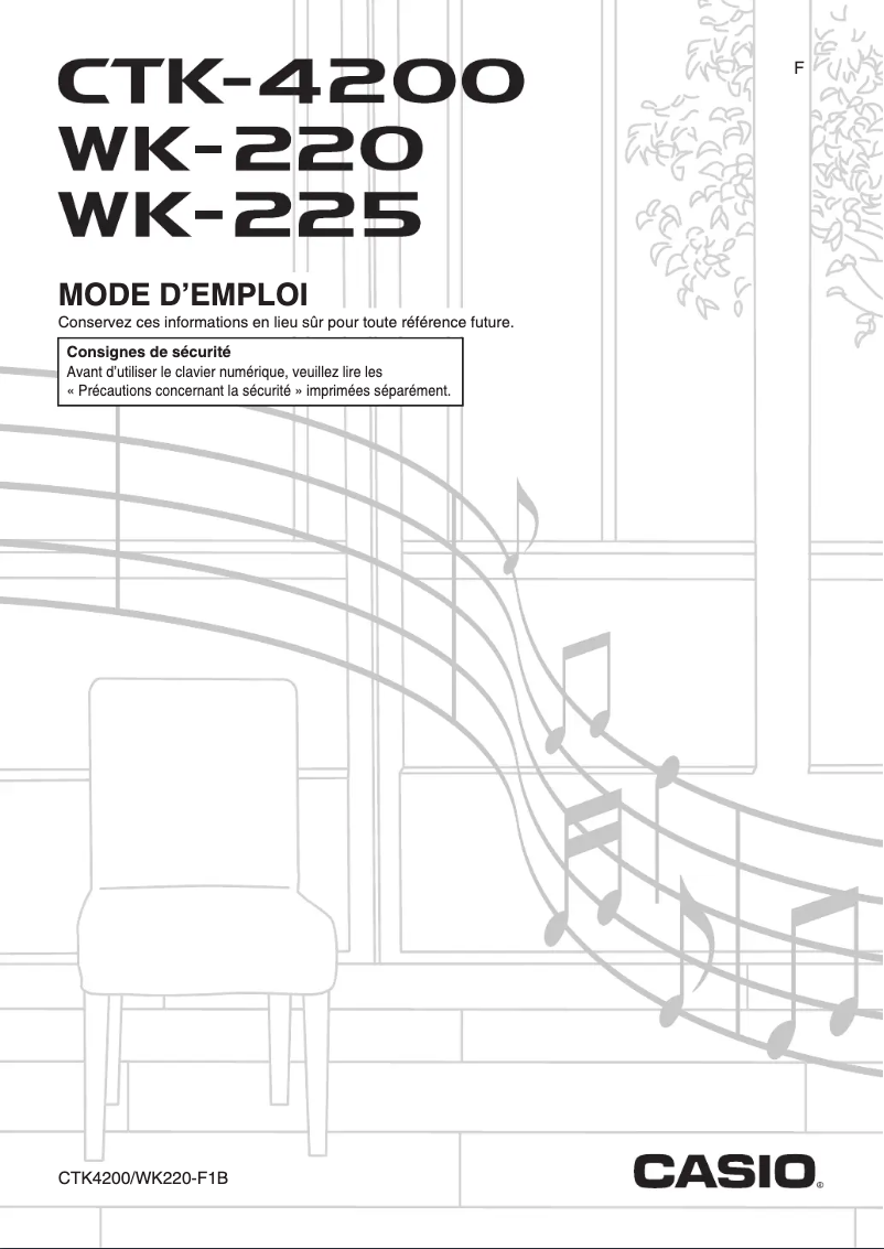 Page n°1 - Manuel utilisateur Casio CTK-4200