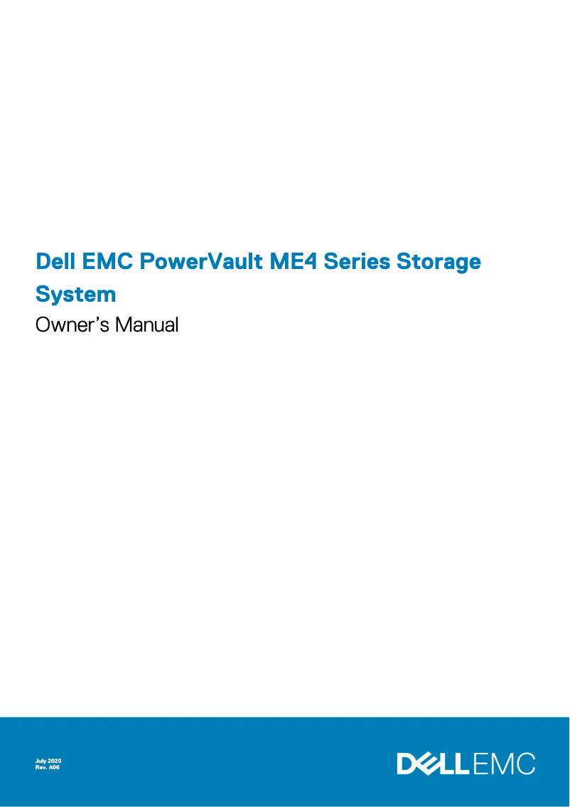 Page 1 de la notice Manuel utilisateur Dell PowerVault ME4012