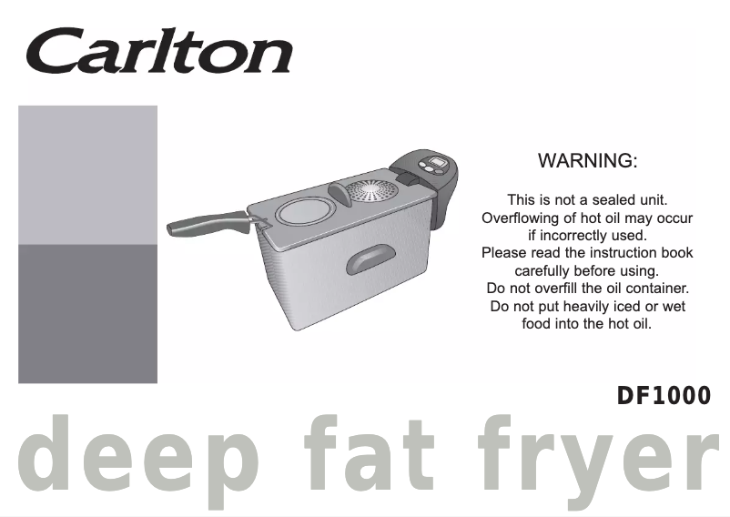 Page 1 de la notice Manuel utilisateur Carlton DF1000