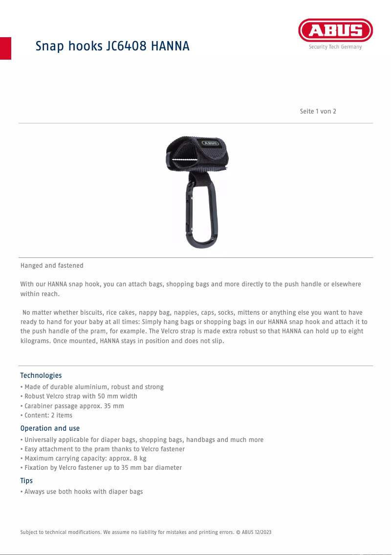 Image de la première page du manuel de l'appareil JC6408 Hanna