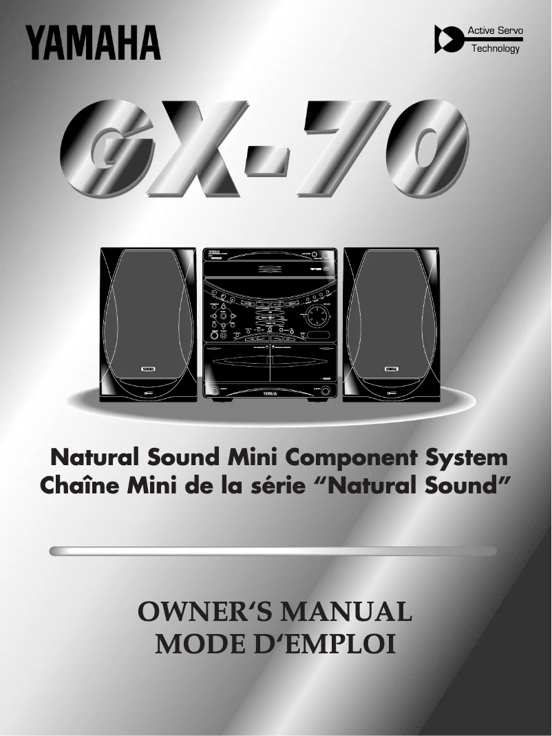 Page 1 de la notice Manuel utilisateur Yamaha GX-70