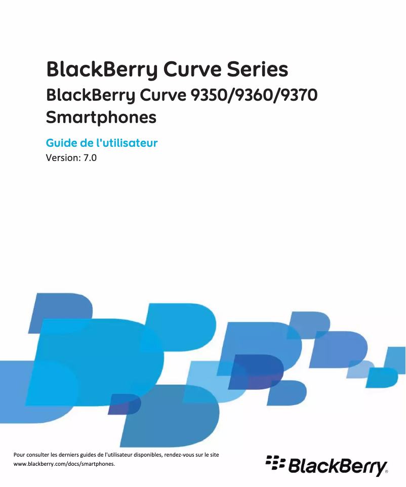 Page 1 de la notice Manuel utilisateur BlackBerry Curve 9370