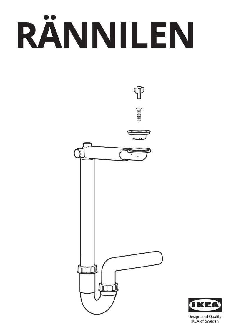 Page 1 de la notice Manuel utilisateur Ikea RÄNNILEN 504.224.13