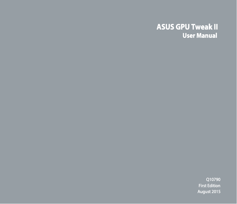 Page 1 de la notice Manuel utilisateur Asus PH-GT1030-O2GD4