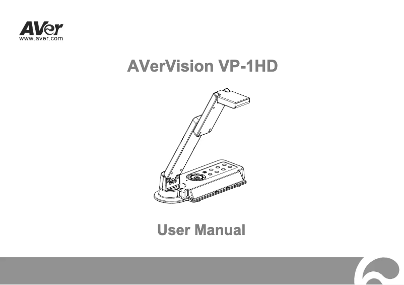 Page 1 de la notice Manuel utilisateur AVer AVerVision VP-1HD