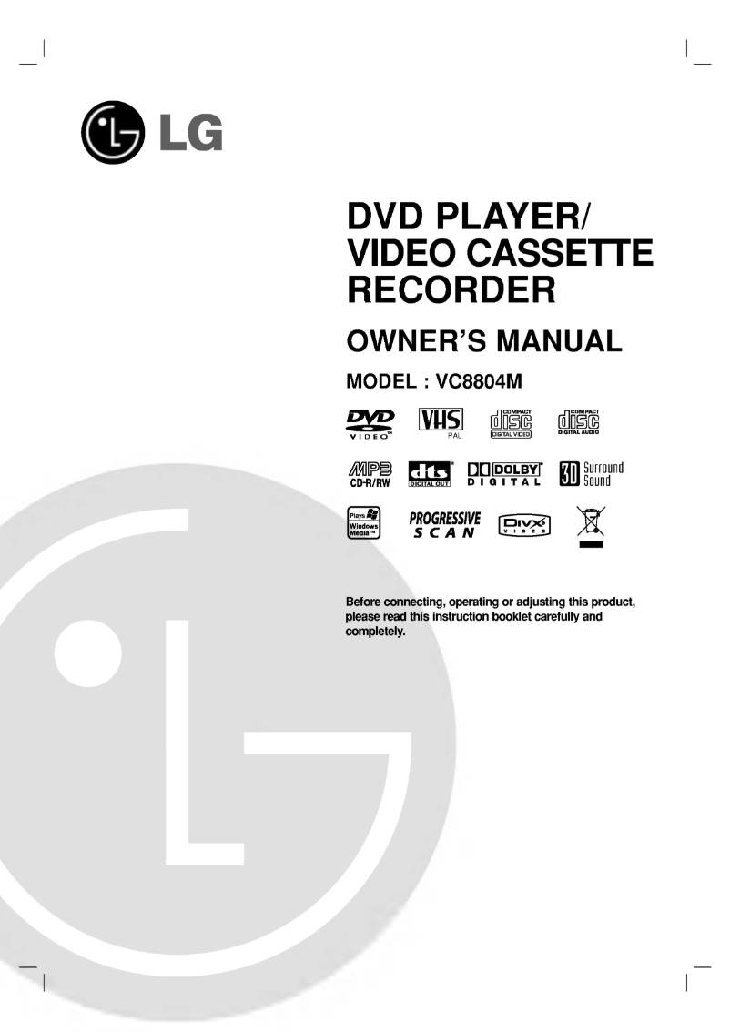 Page n°1 - Manuel utilisateur LG V9150QP1M