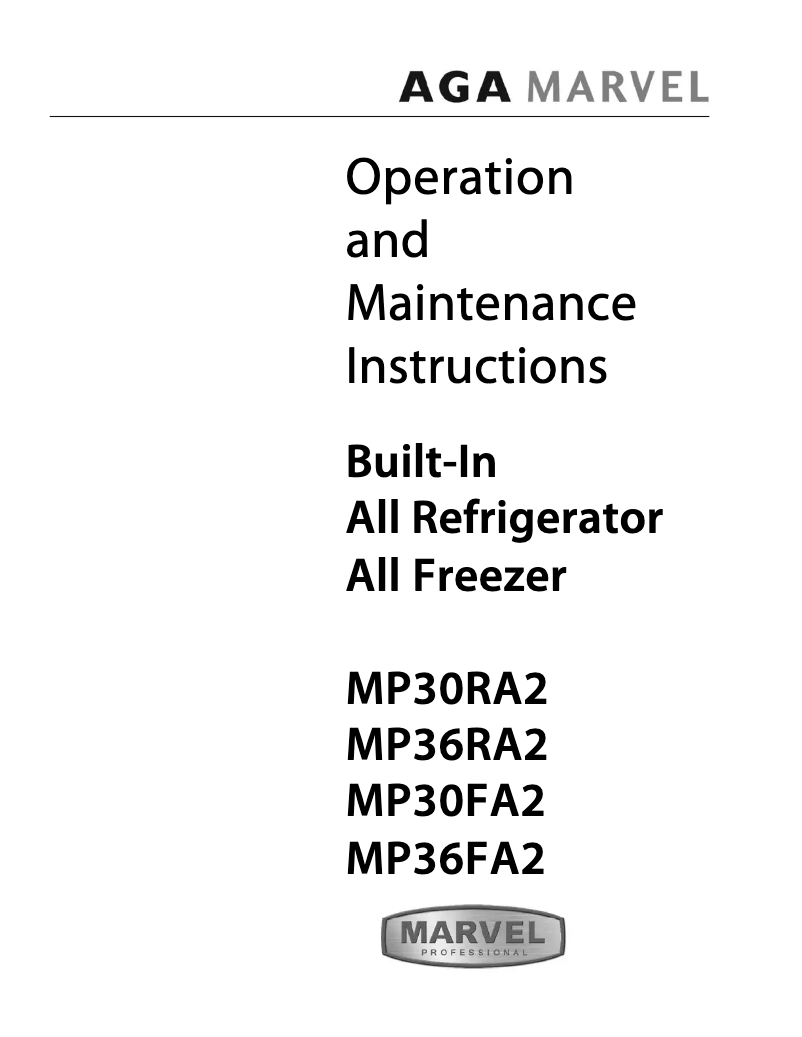 Image de la première page du manuel de l'appareil MP36RA2LP