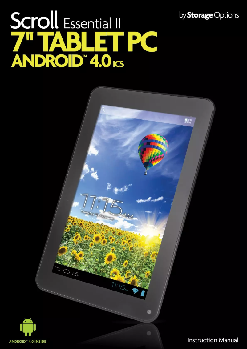 Image de la première page du manuel de l'appareil Scroll Essential II