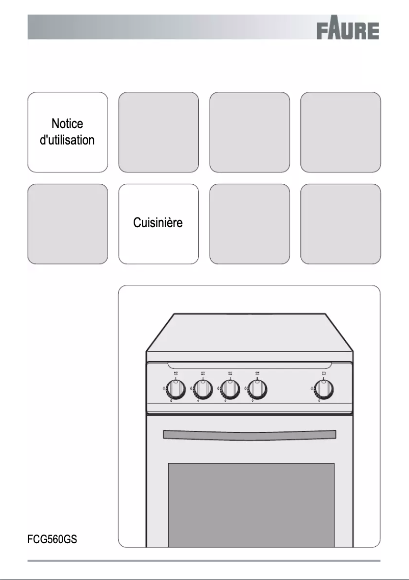 Image de la première page du manuel de l'appareil FCG560GW