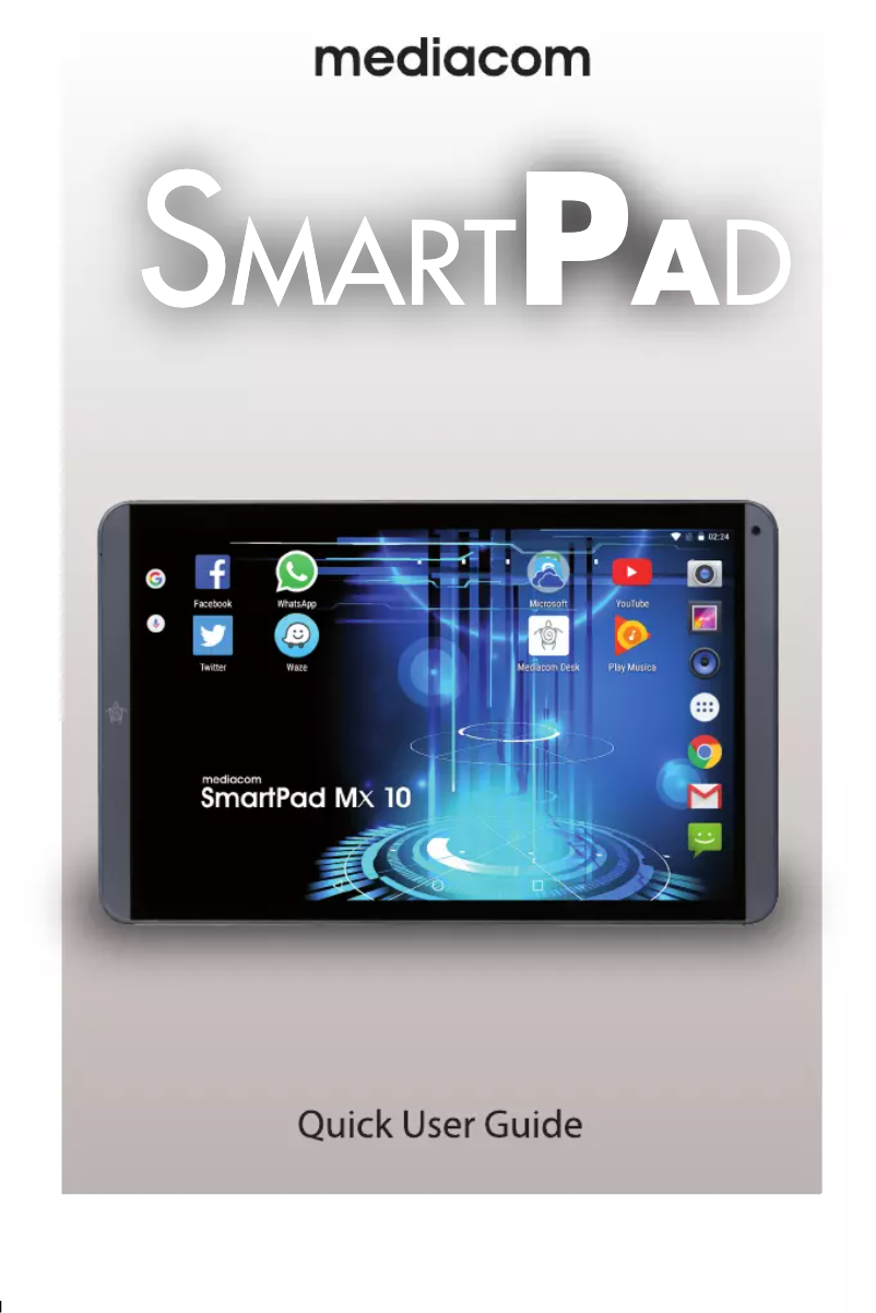 Image de la première page du manuel de l'appareil SmartPad MX 10 HD Lite