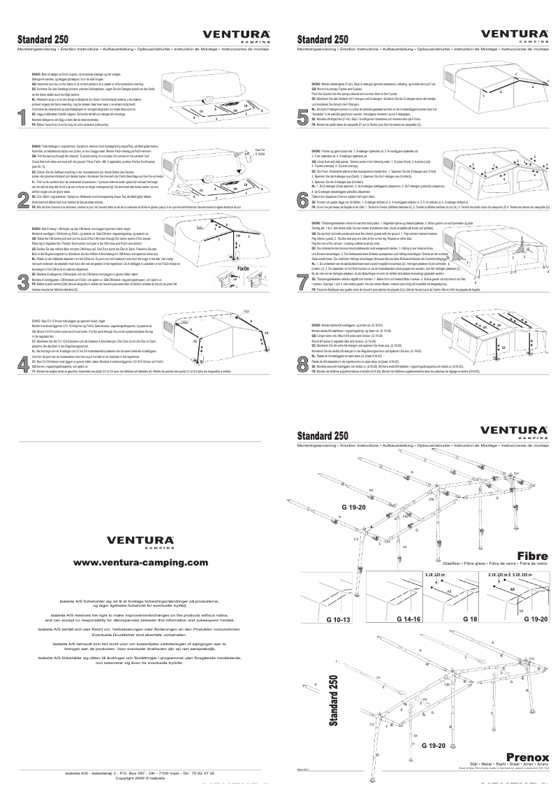 Image de la première page du manuel de l'appareil Standard 250