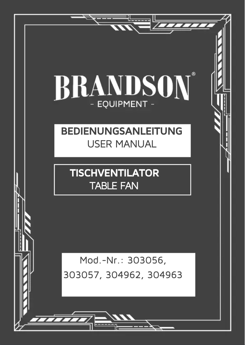 Page 1 de la notice Manuel utilisateur Brandson 304963