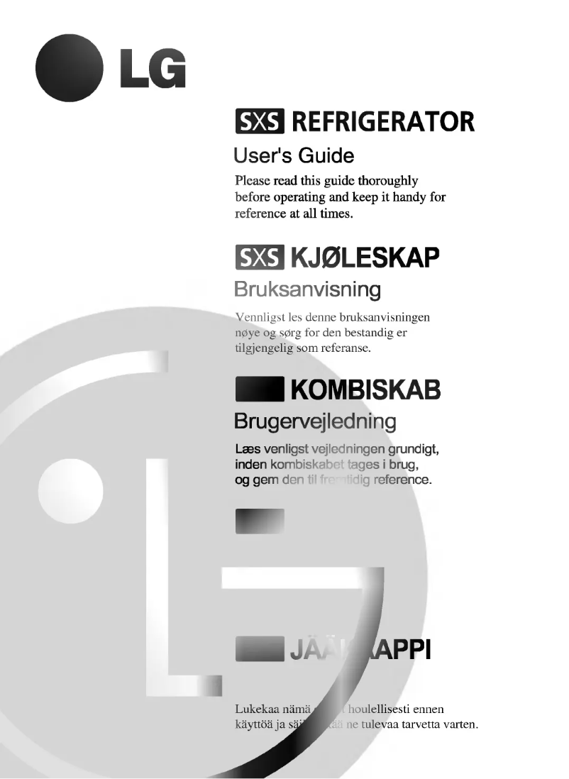 Image de la première page du manuel de l'appareil GR-L207TR