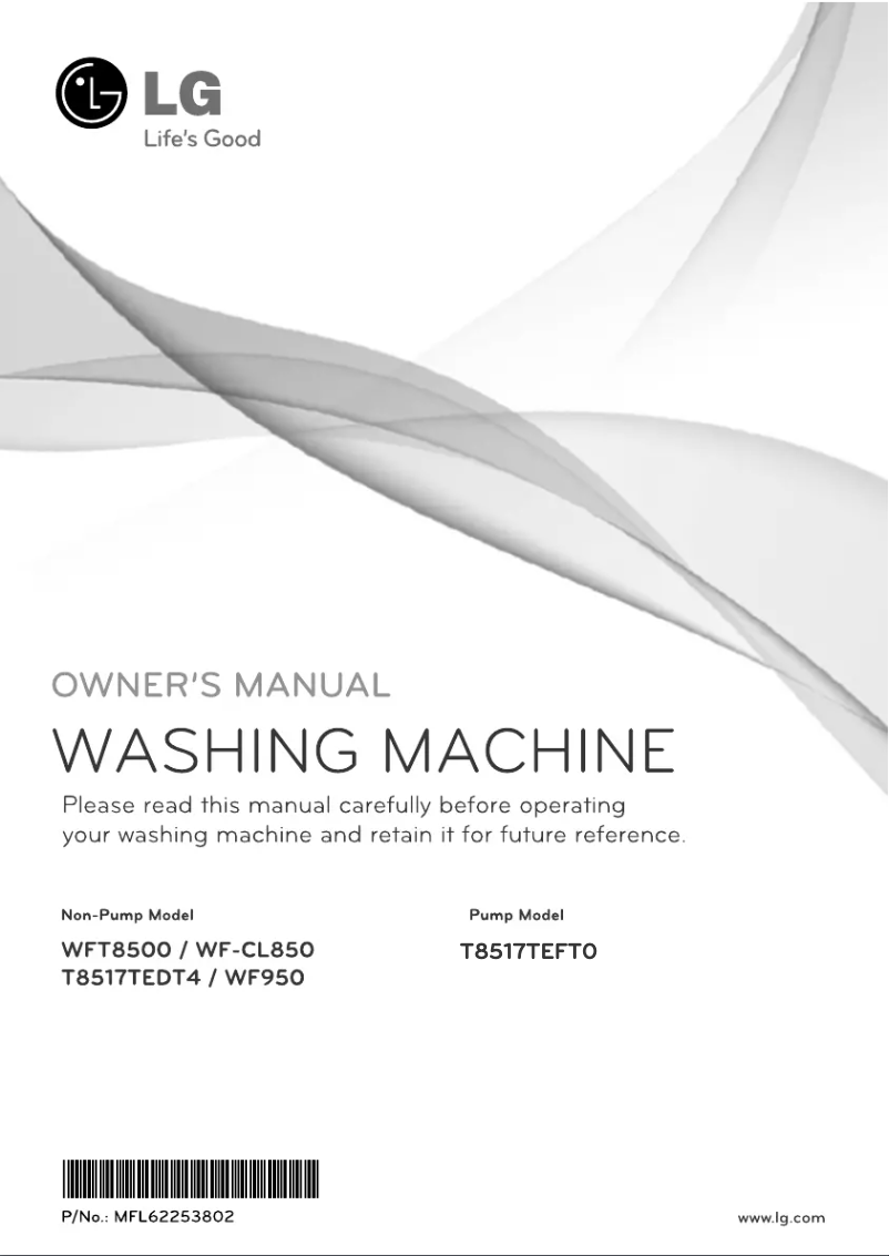 Page 1 de la notice Manuel utilisateur LG T8517TEFT0