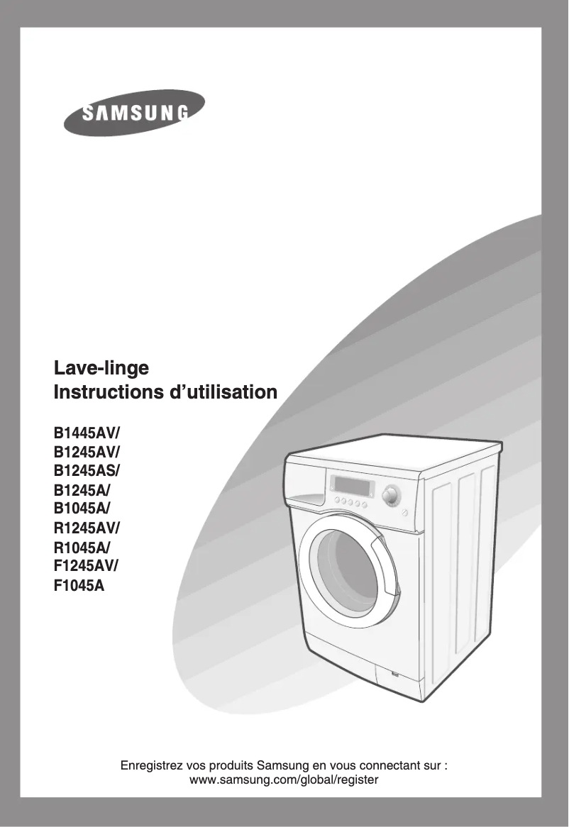 Page n°1 - Manuel utilisateur Samsung R1045
