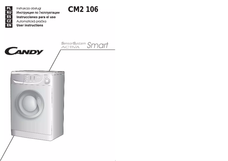 Page 1 de la notice Manuel utilisateur Candy CM2106.5AR