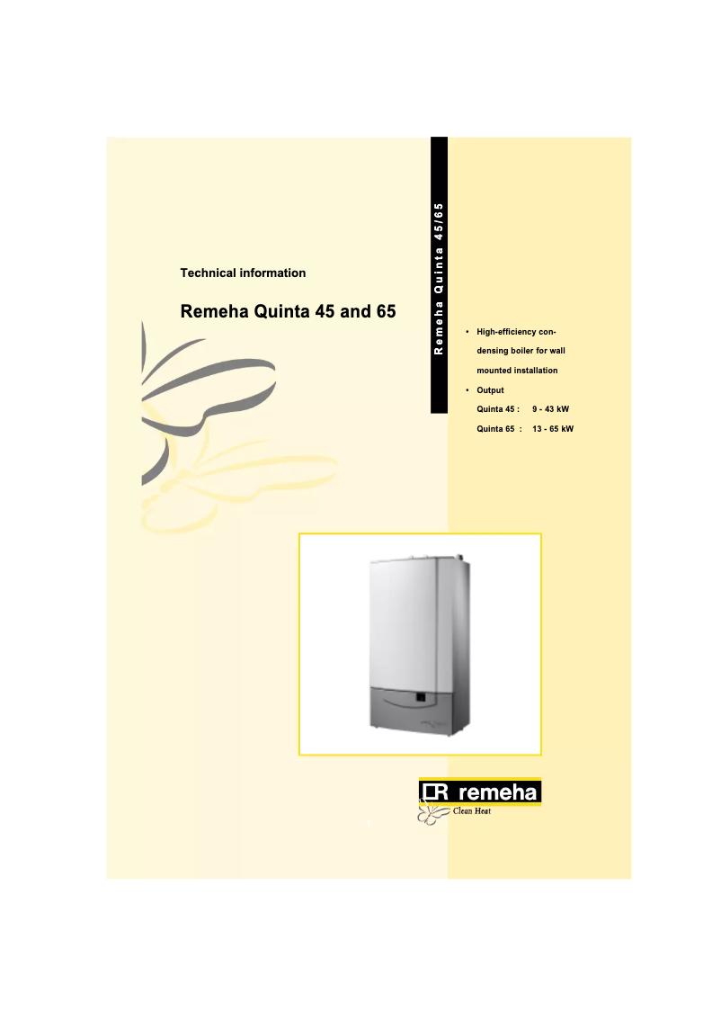 Image de la première page du manuel de l'appareil Quinta 45/65