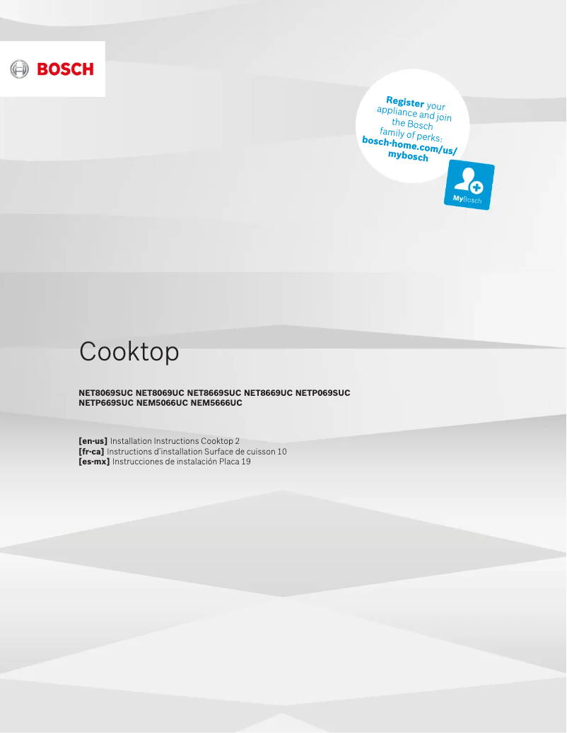 Page 1 de la notice Guide d'installation Bosch NET8069SUC