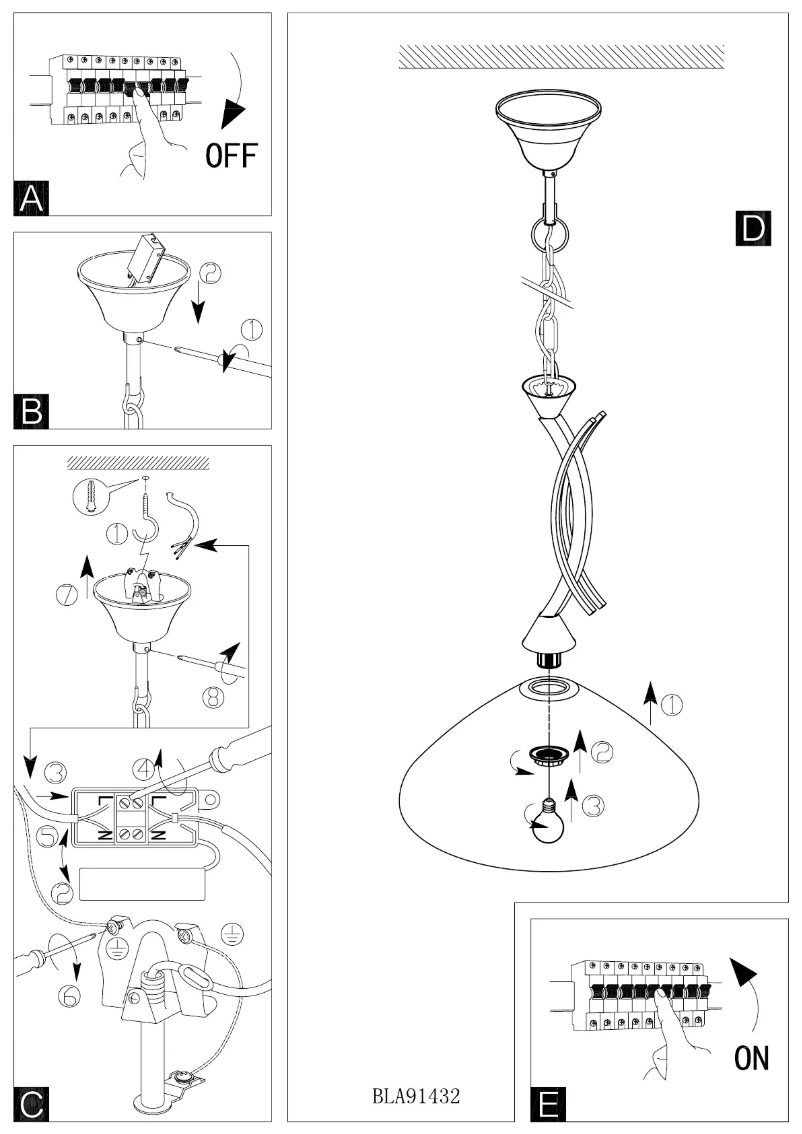 Page n°1 - Manuel utilisateur Eglo Vinovo