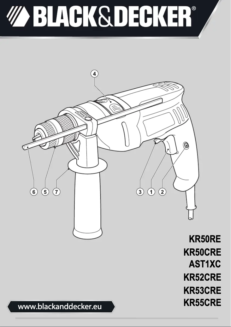 Image de la première page du manuel de l'appareil KR50CRE
