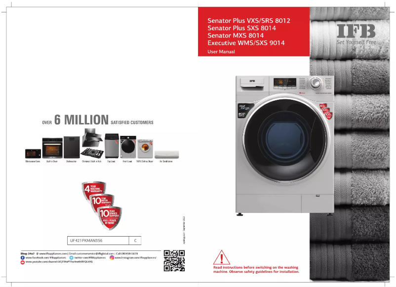 Image de la première page du manuel de l'appareil Senator MXS 8014