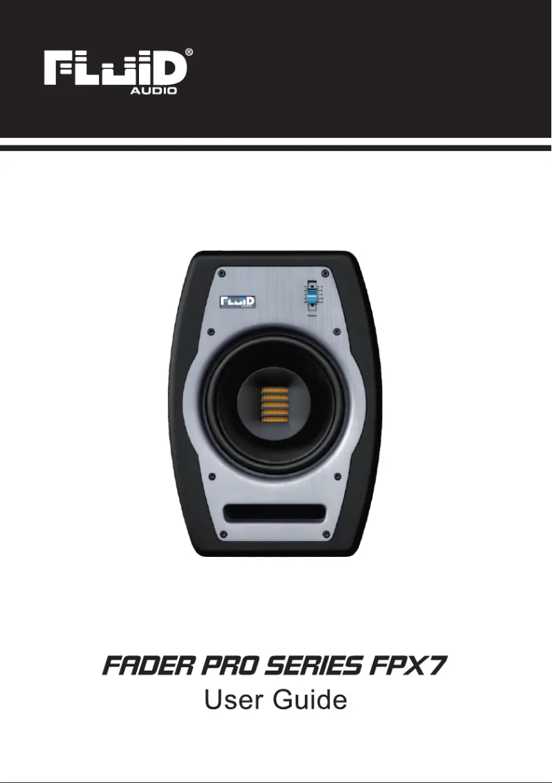 Page 1 de la notice Manuel utilisateur Fluid Fader FPX7