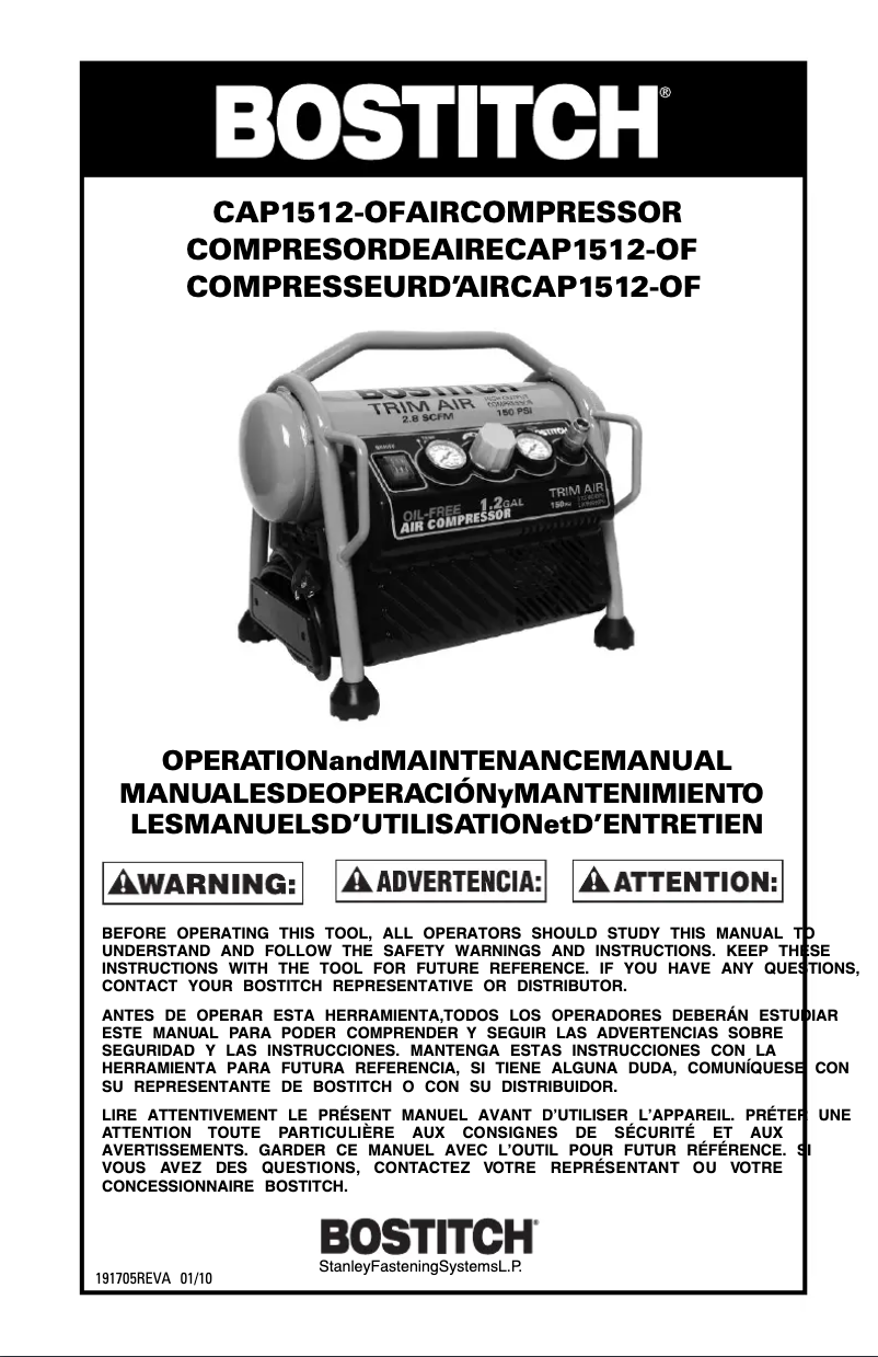 Imagen de la primera página del manual del dispositivo CAP1512-OF