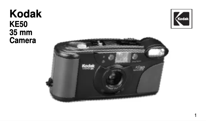 Page 1 de la notice Manuel utilisateur Kodak KE50