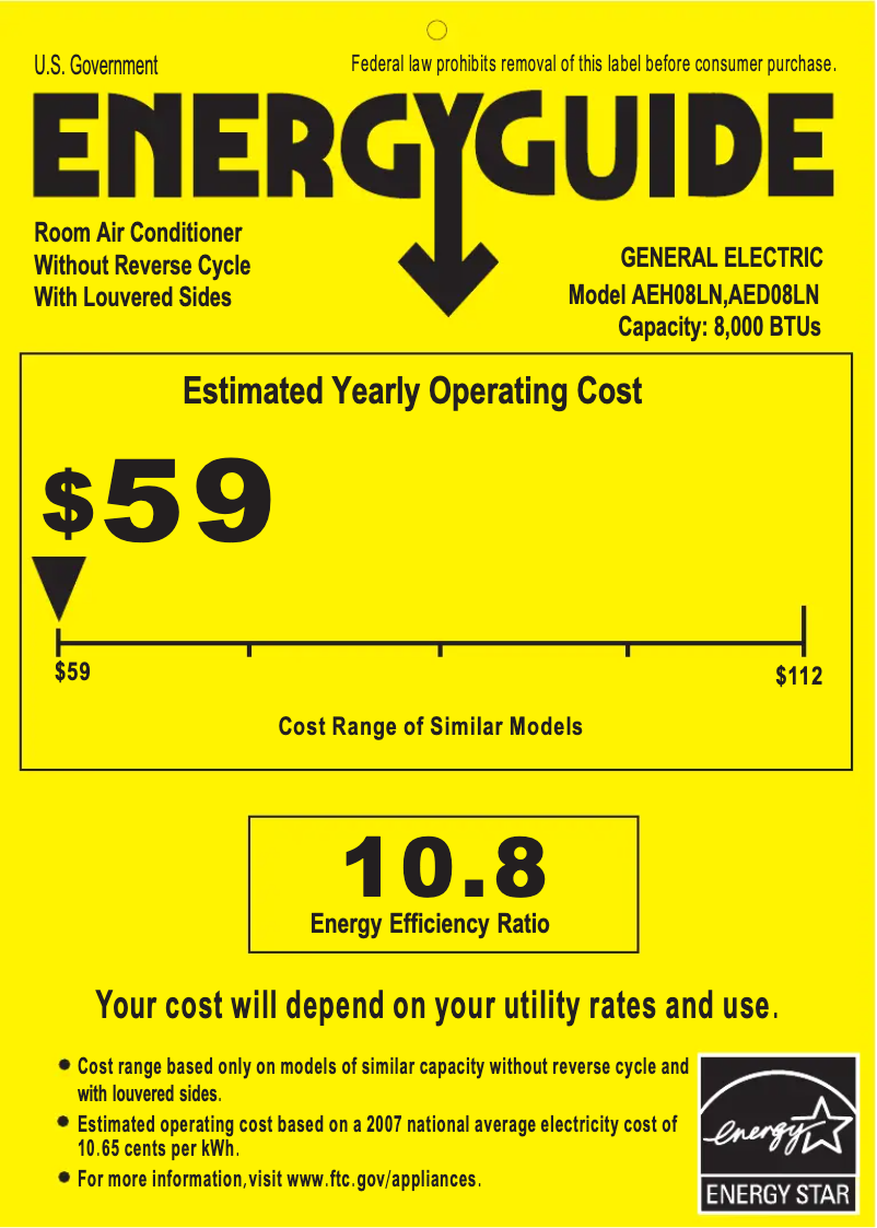 Image de la première page du manuel de l'appareil AEH08LN