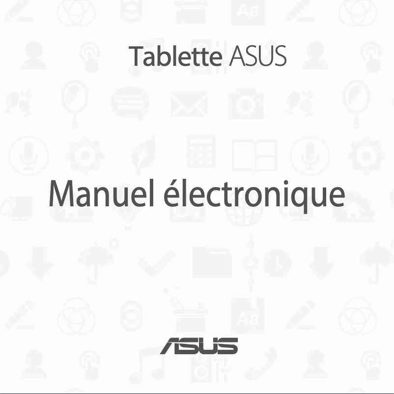 Page 1 de la notice Manuel utilisateur Asus MeMO Pad 7