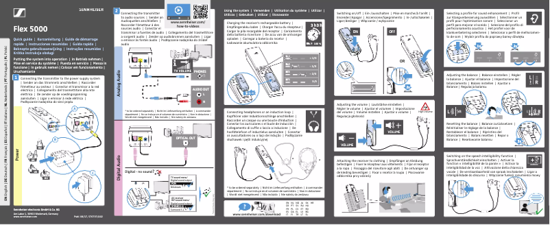 Page 1 de la notice Fiche technique Sennheiser Flex 5000