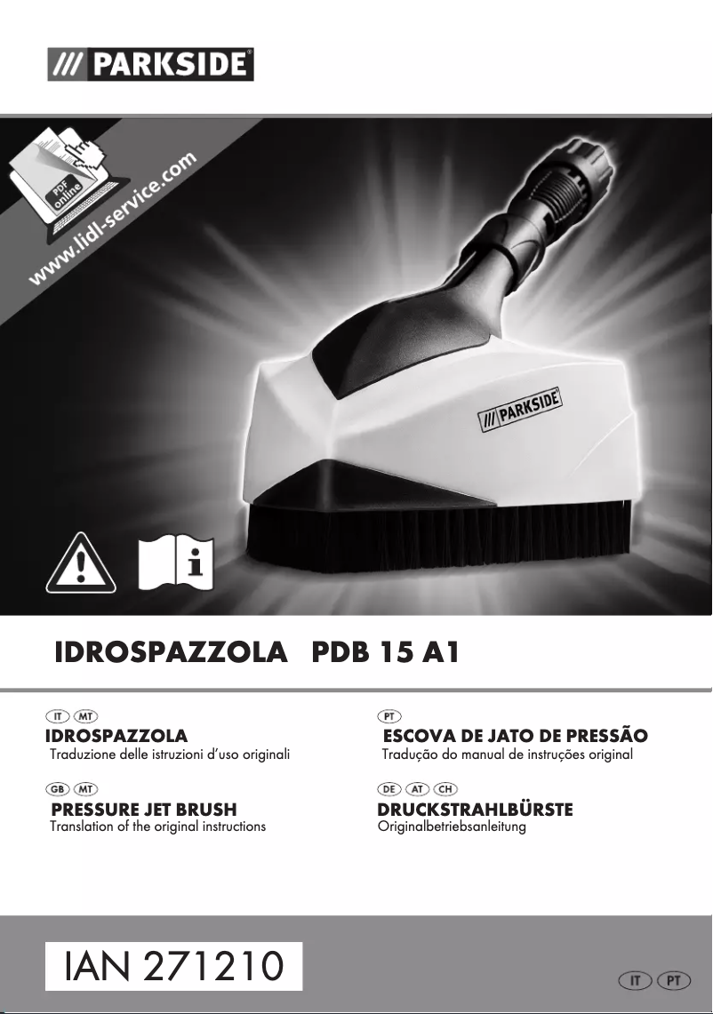 Page 1 de la notice Manuel utilisateur Parkside PDB 15 A1