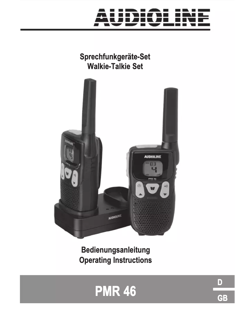 Página 1 del manual Manual de usuario Audioline PMR 46