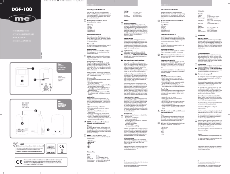 Página 1 del manual Manual de usuario m-e DGF-100