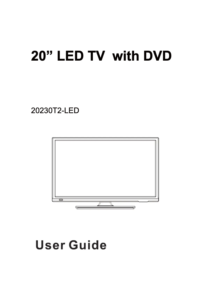 Image de la première page du manuel de l'appareil 20230T2-LED