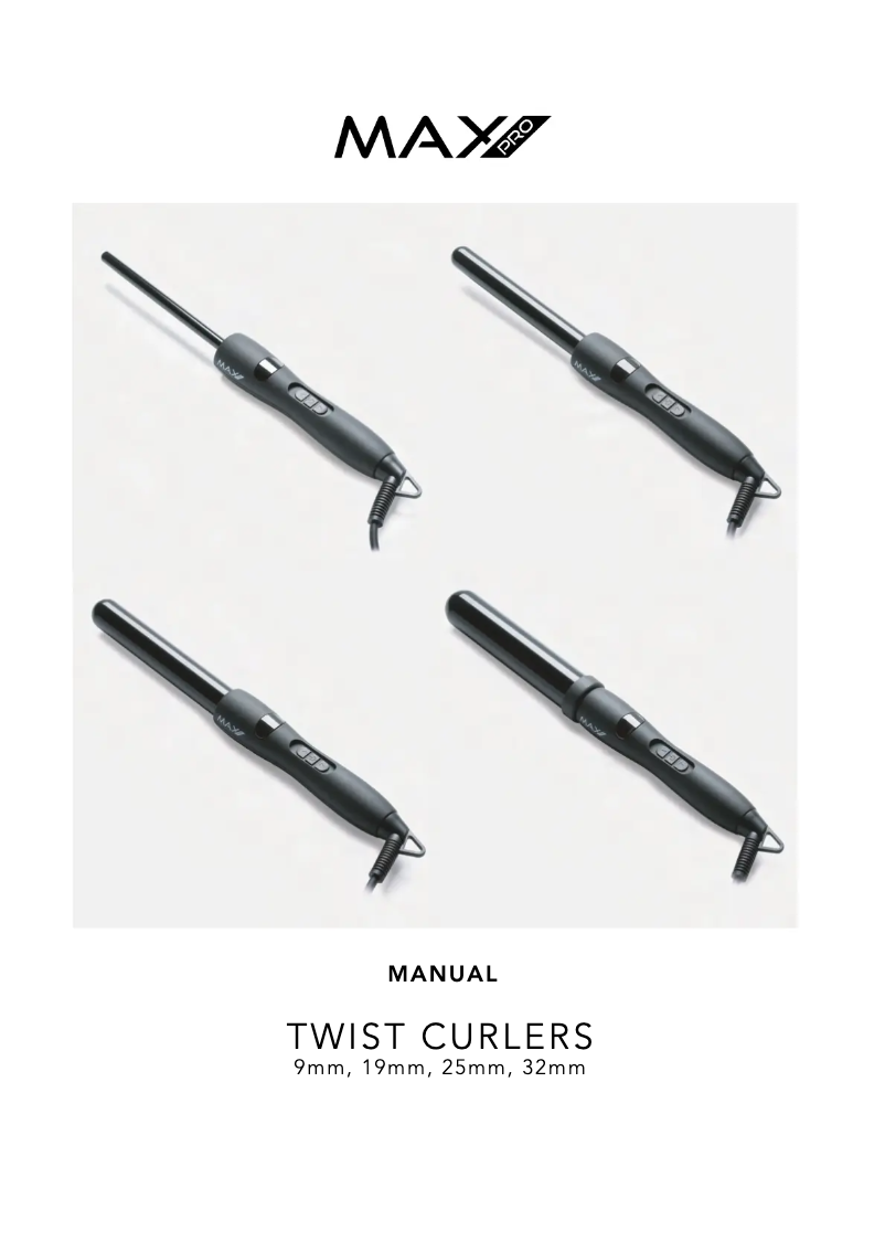 Page 1 de la notice Manuel utilisateur Max Pro Twist